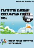 Cinere Subdistrict Regional Statistics 2016