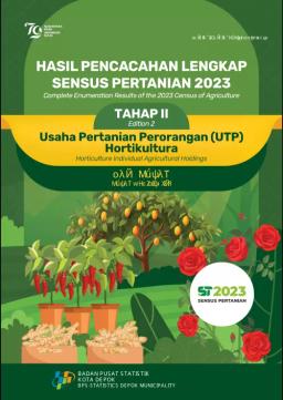 Complete Enumeration Result Of The 2023 Census Of Agriculture -Edition 2 Horticulture Individual Agricultural Holdings Depok Municipality